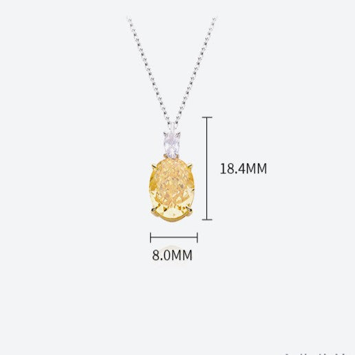 Oval Sunbeam Necklace