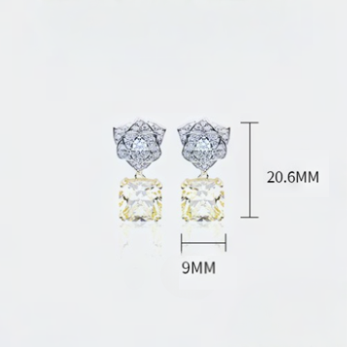 Crowned Blossom Drop Earrings