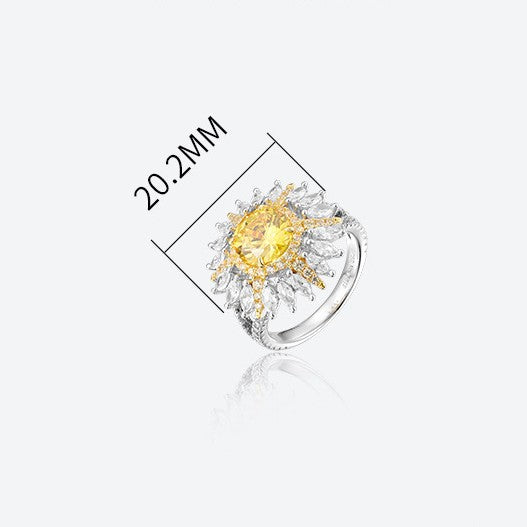 Solar Bloom Halo Ring