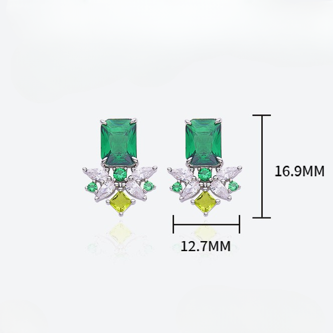 Emerald Candy Bouquet Earrings