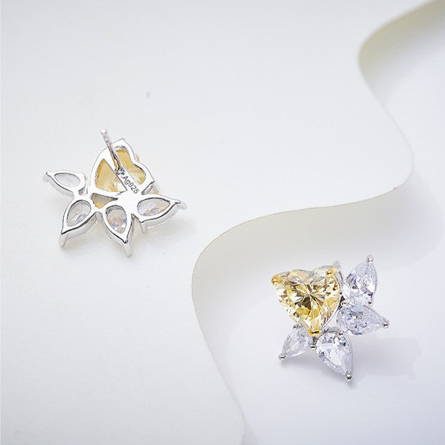 Celestial Heart Bloom Earrings