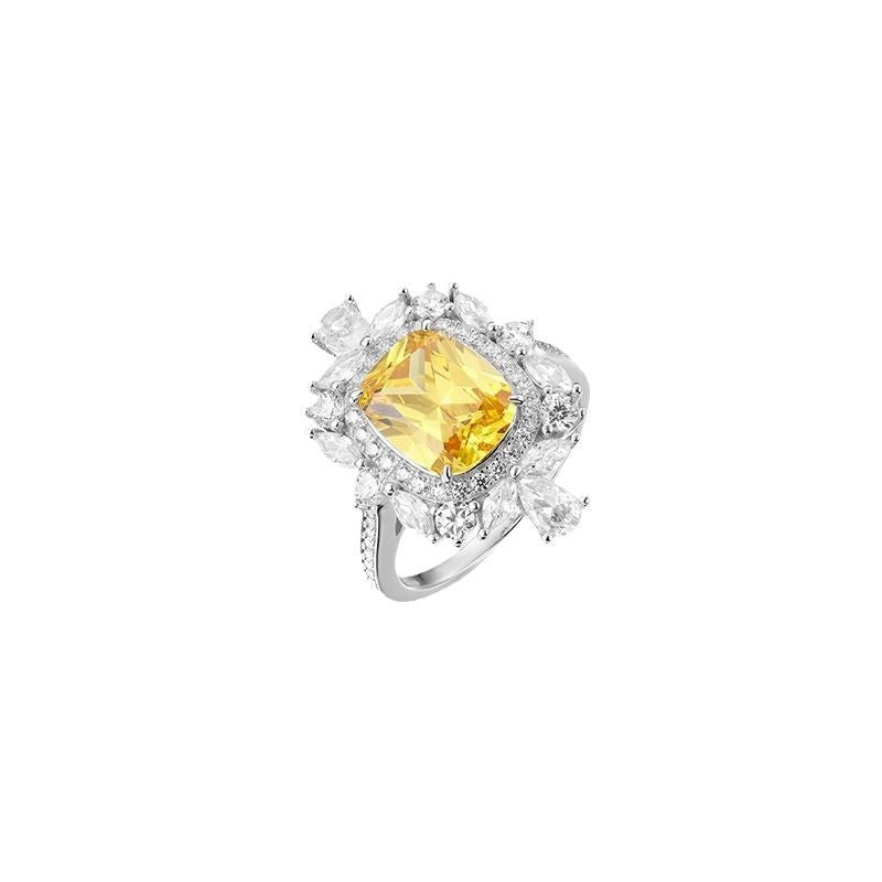 Golden Radiance Halo Ring