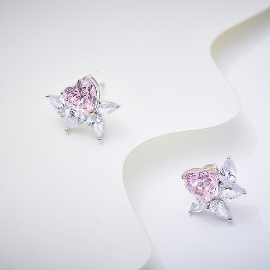 Celestial Heart Bloom Earrings