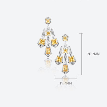 Solar cross drop earrings gothic statement jewelry size in mm details