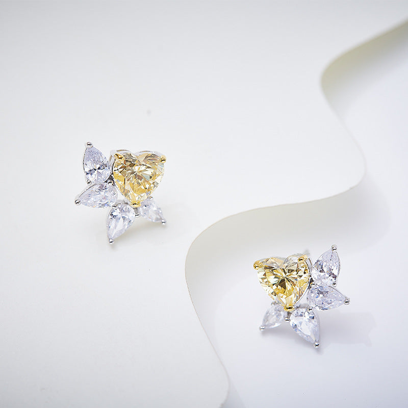 Celestial Heart Bloom Earrings