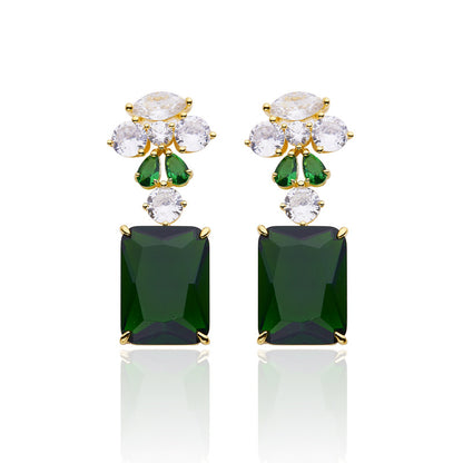 Emerald Candy Drop Earrings