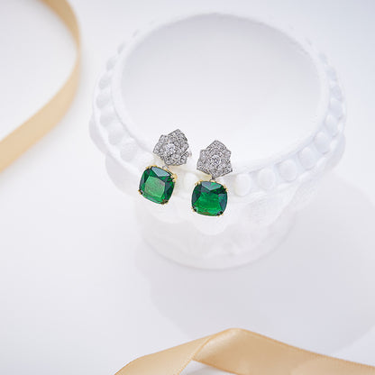 Crowned Blossom Drop Earrings