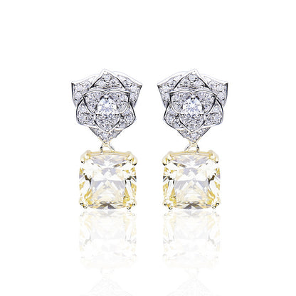 Crowned Blossom Drop Earrings