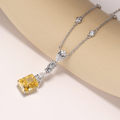 Golden Dusk Pendant Necklace