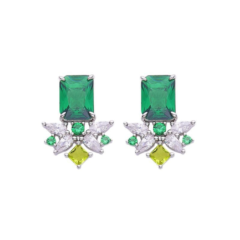 Emerald Candy Bouquet Earrings