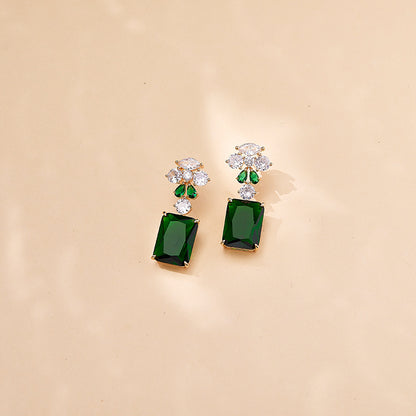 Emerald Candy Drop Earrings