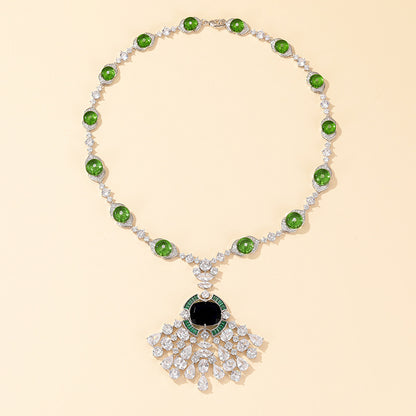 Emerald Grace Statement Necklace