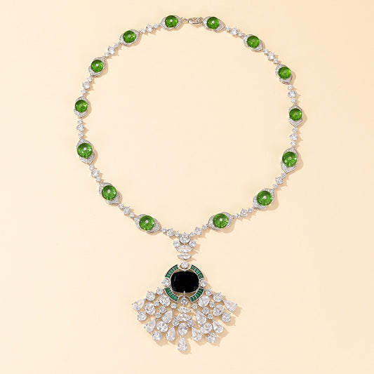 Emerald Grace Statement Necklace