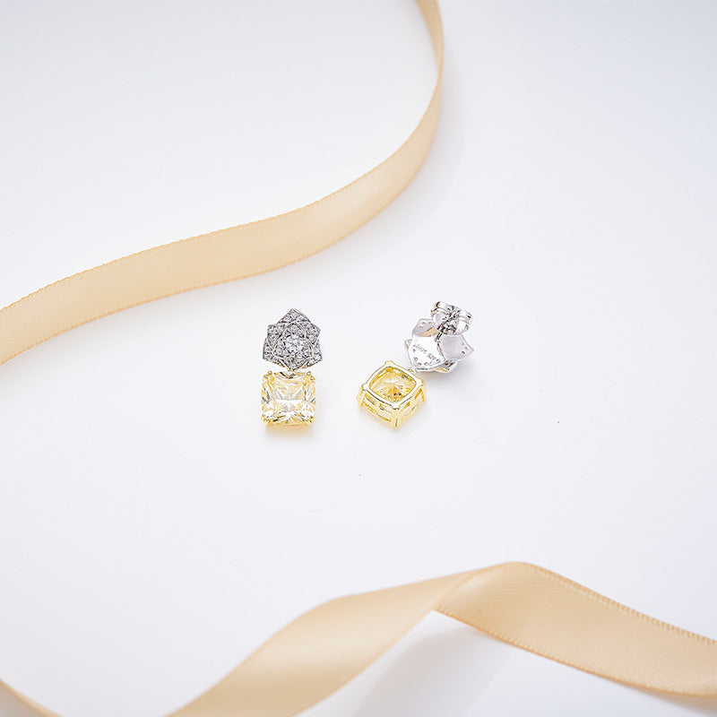 Crowned Blossom Drop Earrings