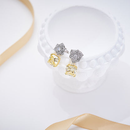 Crowned Blossom Drop Earrings