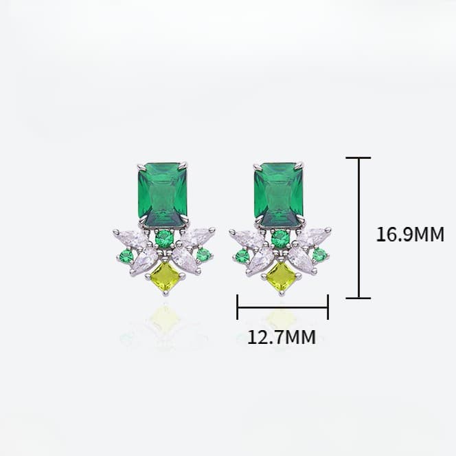 Emerald Candy Bouquet Studs