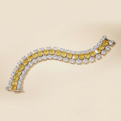 Golden Sugar Cube Bracelet moves with you
