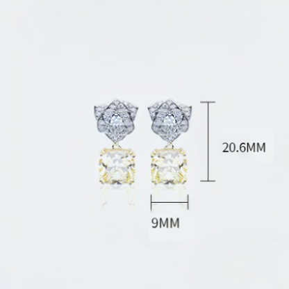 Crowned Blossom Drop Earrings