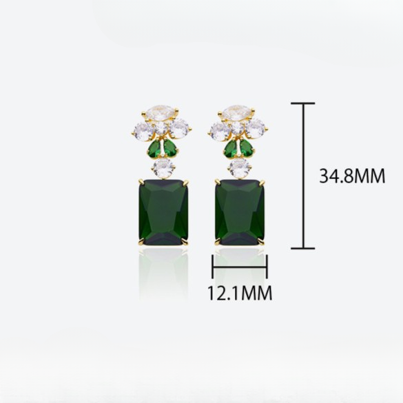 Emerald Candy Drop Earrings
