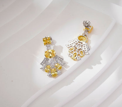 Regal Glow Drop Earrings