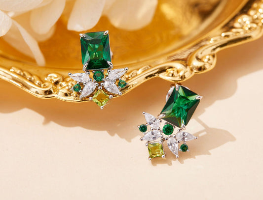 Emerald Candy Bouquet Earrings