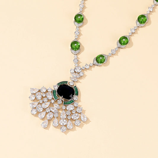 Emerald Grace Statement Necklace