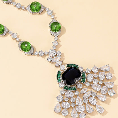 Emerald Grace Statement Necklace