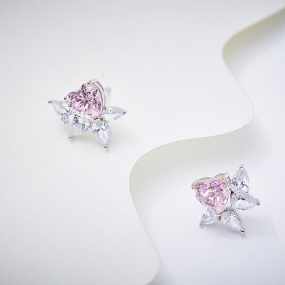 Celestial Heart Bloom Studs
