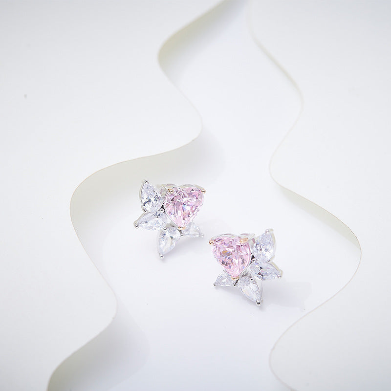 Celestial Heart Bloom Earrings