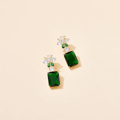 Emerald Candy Drop Earrings