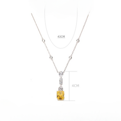 Golden Dusk Pendant Necklace
