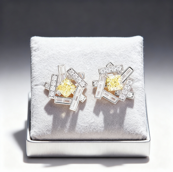 Radiance Rose Bloom Ear Studs