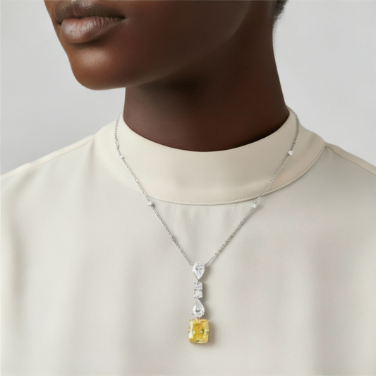 Golden Dusk Pendant Necklace