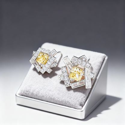 Radiance Rose Bloom Ear Studs