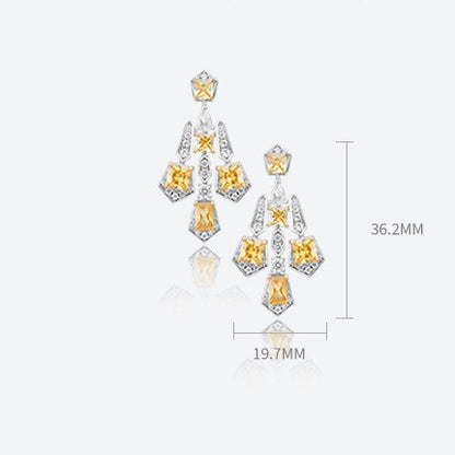 Solar cross drop earrings gothic statement jewelry size in mm details